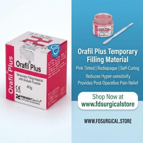 Orafil Plus Temporary Filling Material with Sodium Fluoride (40g)