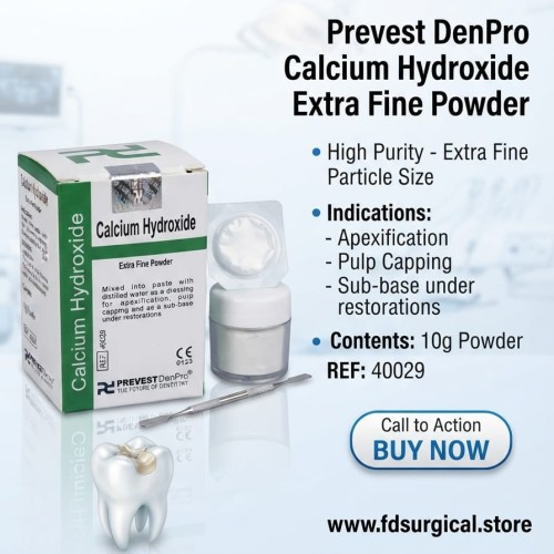 Calcium Hydroxide Extra Fine Powder (Prevest DenPro)