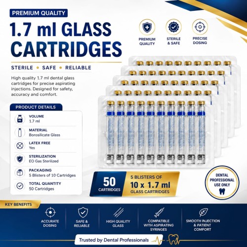 Full Cartridges / Local Anesthetics 1.7 ml Septodont