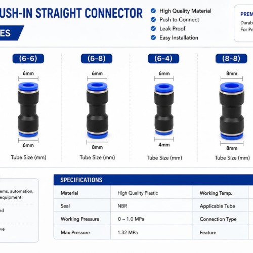 Lock/T-Type 3-Way Connectors/Straight / Inline Connector