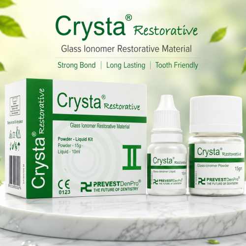 Glass Ionomer Crysta® Restorative Material