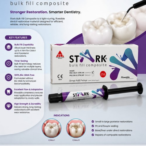 STARK® bulk fill composite Syringe 2g Composite