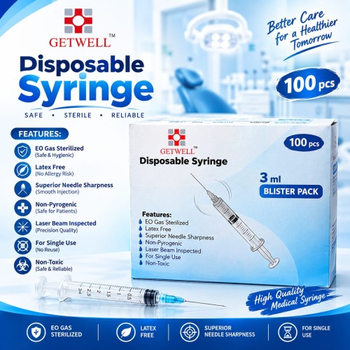 DISPOSABLE SYRINGE GETWELL