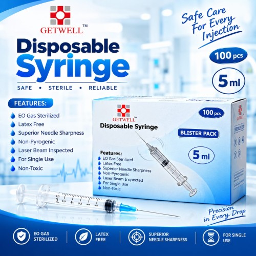 DISPOSABLE SYRINGE GETWELL