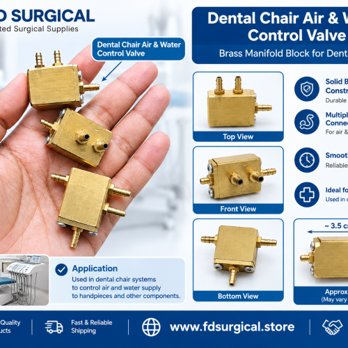 Dental Chair Air &amp; Water Valve / Brass Manifold Block