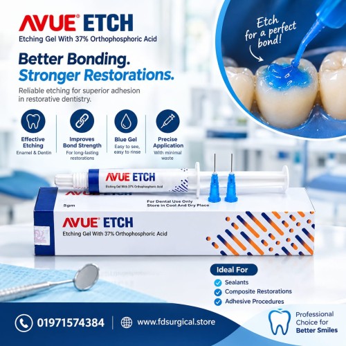 ETCH – 37% Orthophosphoric Acid Etching Gel AVUE