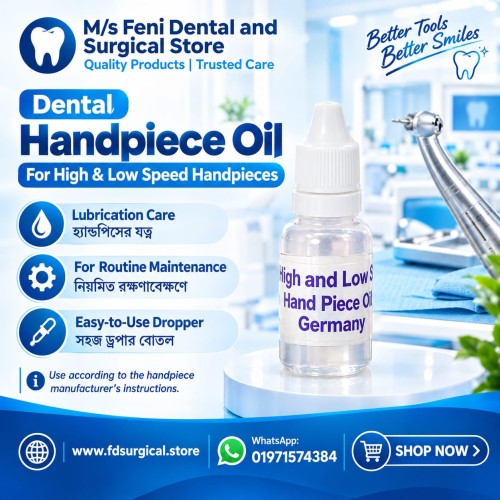 Dental Handpiece Oil 15.ml For High &amp; Low Speed Handpieces Germany