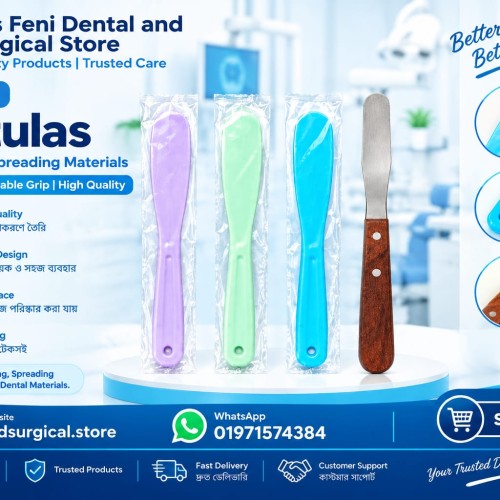 Dental Spatulas — For Mixing &amp; Spreading Materials (Plastic &amp; Stainless Steel)