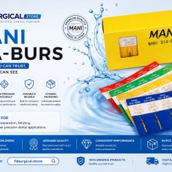 MANI  Diamond Burs  Original Japan – High-Precision Cutting – Assorted Shapes
