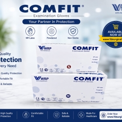 COMFIT Examination Gloves – NR Latex Powdered