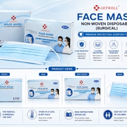 FACE MASK  NON-WOVEN DISPOSABLE (SURGICAL)