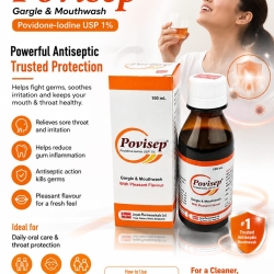 Povisep® -Iodine USP 1% Gargle &amp; Mouthwash